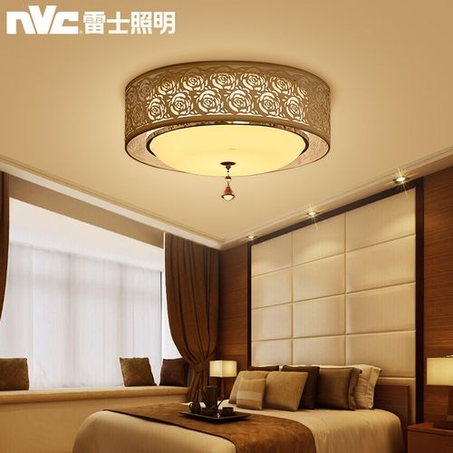 雷士照明 led吸顶灯卧室灯具 现代简约温馨浪漫圆形主卧阳台灯饰
