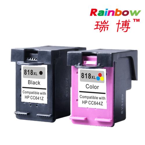 适用hp818墨盒惠普d1668打印机f2400 d2668 d2568 f4488 f4200