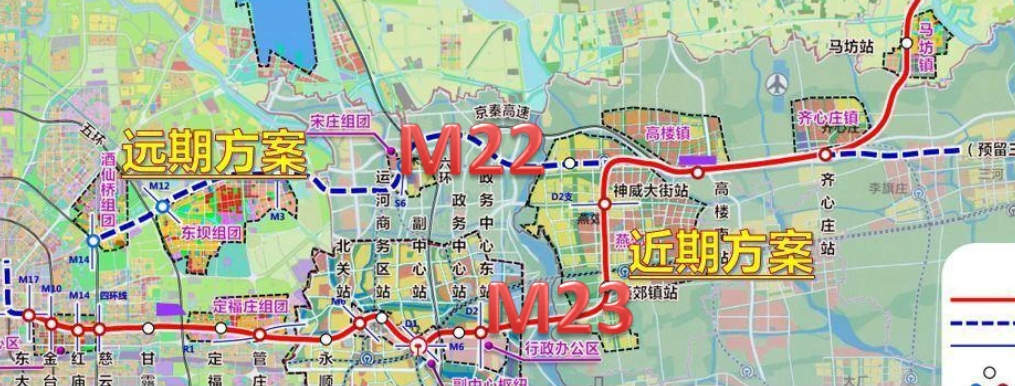 除了平谷线m23号线之外,还将有m102,m22号线,一共将有三条北京地铁