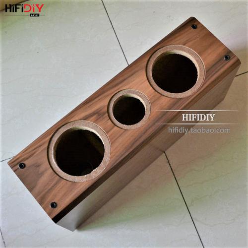 精全diy 音响中纤密度板贴实木黑胡桃木皮 5寸中置音箱空箱h-5502