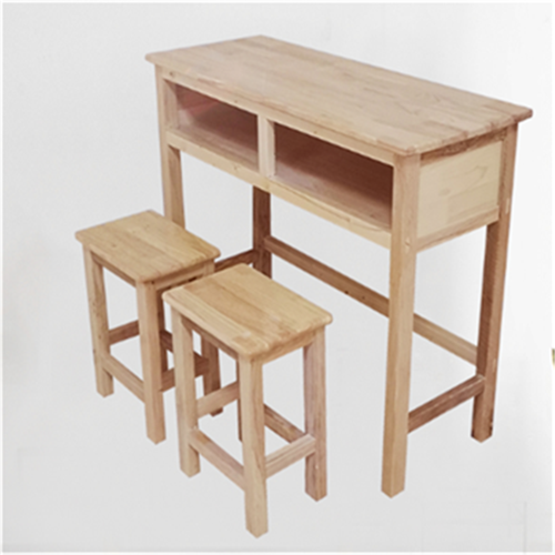 qy247双人木质课桌凳视频