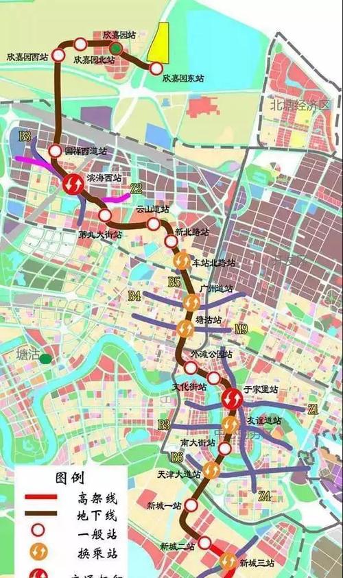 天津地铁加速,终于给出滨海新区b1,z4,z2线的通车时间