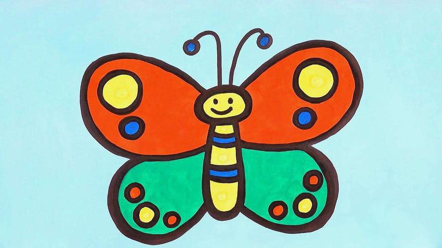 蓓蕾幼儿园中班美术《美丽的蝴蝶》