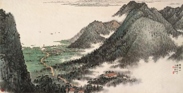 钱松喦作品:马迹山(20世纪70年代)