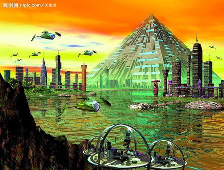 谁给几张关干科幻画的图片?