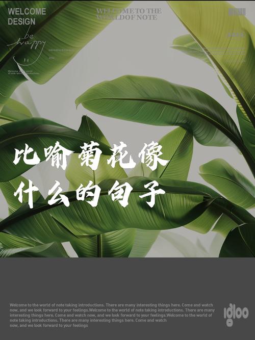 比喻菊花像什么的句子