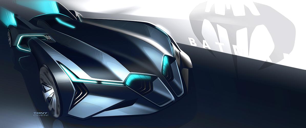 未来感极强的一组汽车手绘走在潮流与科技的前端