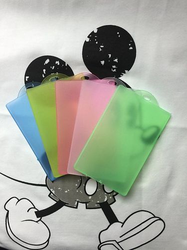 培学长 素材卡套半透明塑料公交卡diy手工奶油卡套材料颜色随机