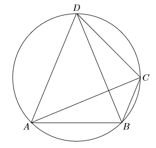如何证明圆的托勒密定理?