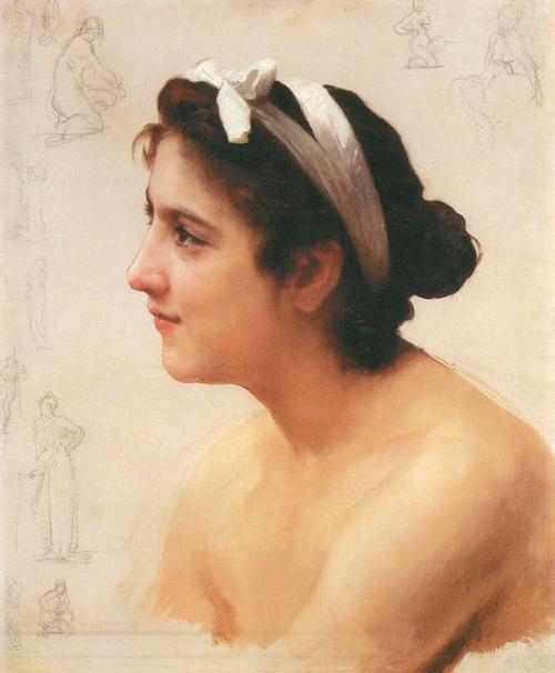 6张油画女人半身像,世界经典油画作品欣赏