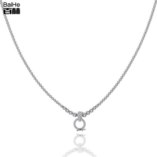 5克拉求婚结婚钻石项链全钻吊坠女