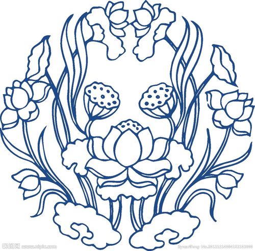莲花图案图片