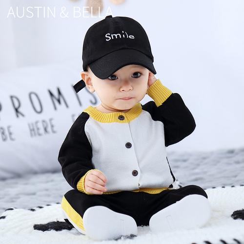 购客春秋外套帅气时尚棒球服套装阳光男孩婴儿春装男宝宝幼童外穿易购