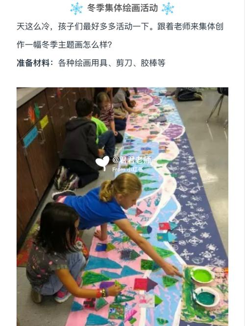 幼儿园冬季集体绘画活动_冬天去哪玩_绘画_幼儿园_古玩_唇膏笔_上色