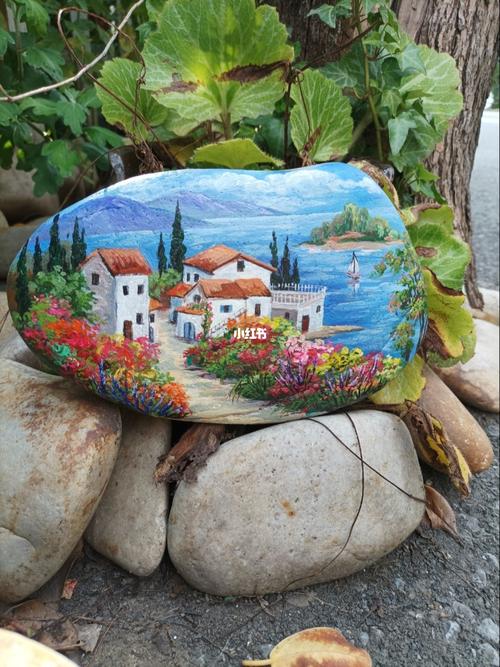 石头风景画教程<一>_教程_风景画_火烈鸟艺术沙龙自由行热门