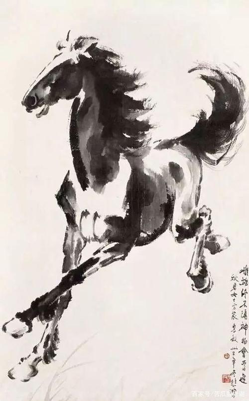 徐悲鸿,中国现代画家,美术教育家,著名的画作《奔马图》,《群马》等画