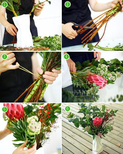 别致花瓶的插花