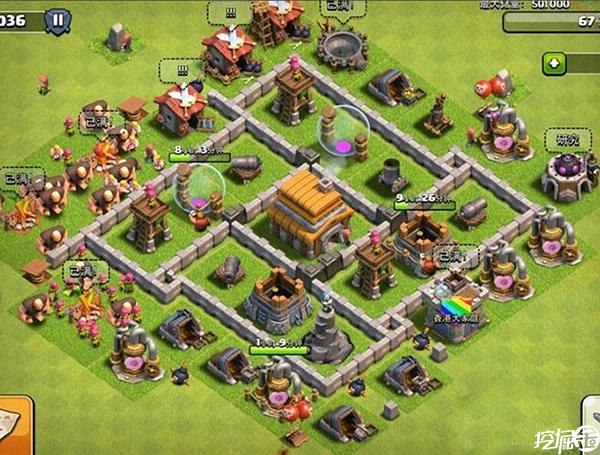 部落冲突5本阵型