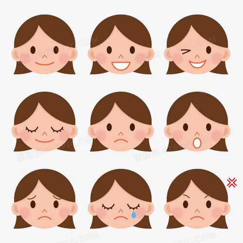 女生脸部表情包