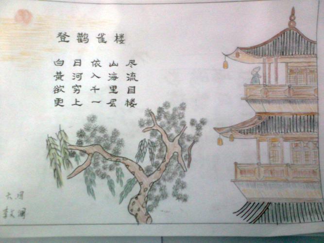 古诗配画简笔画