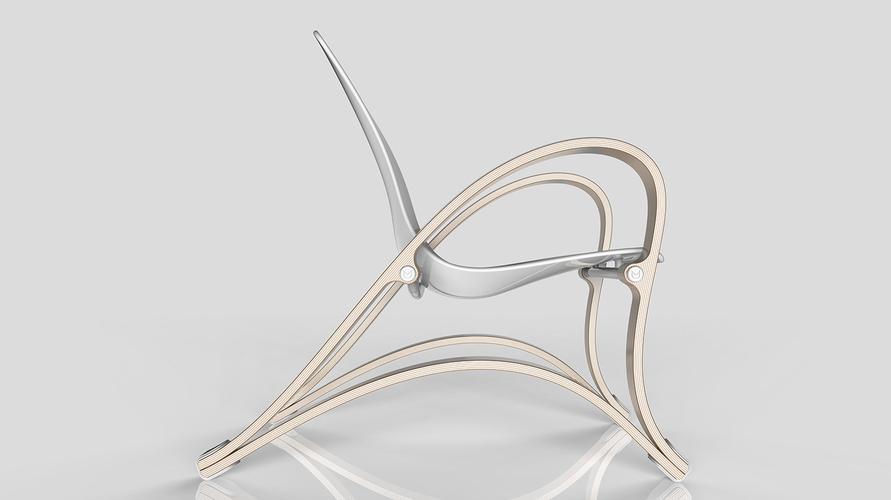 wavechair优雅的线条温柔的曲线这就是波浪椅