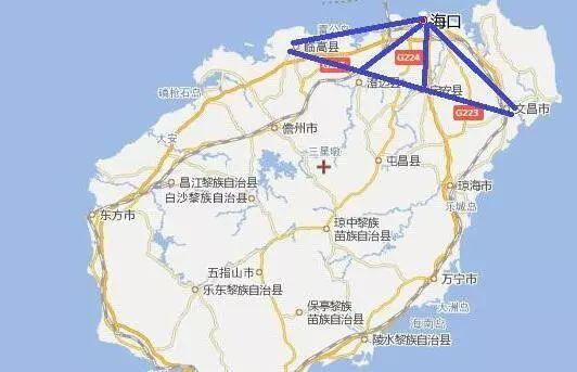 据介绍,"丰"字型第一横即为国道g360文昌至临高高速公路,主要服务