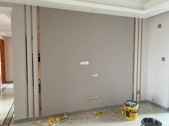 卡西米艺术涂料电视背景墙天鹅绒现场效果_居然之家家居生活mall自由