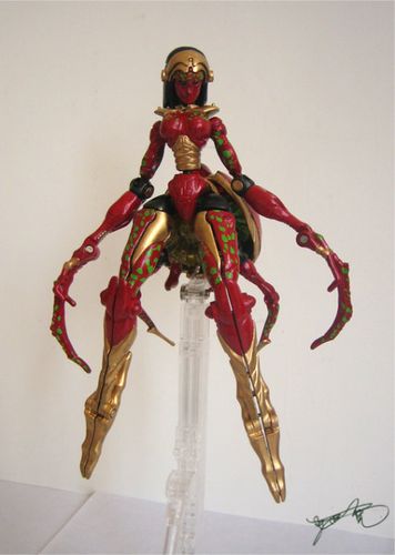 弄粉调蛛—bm猛兽侠美版blackarachnia玩具评测,改造