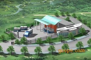 200~400吨级处理量压缩式垃圾中转站(上层投料)