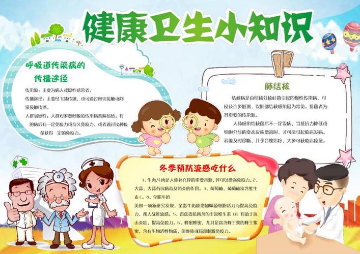 健康卫生小知识小报手抄报word模板