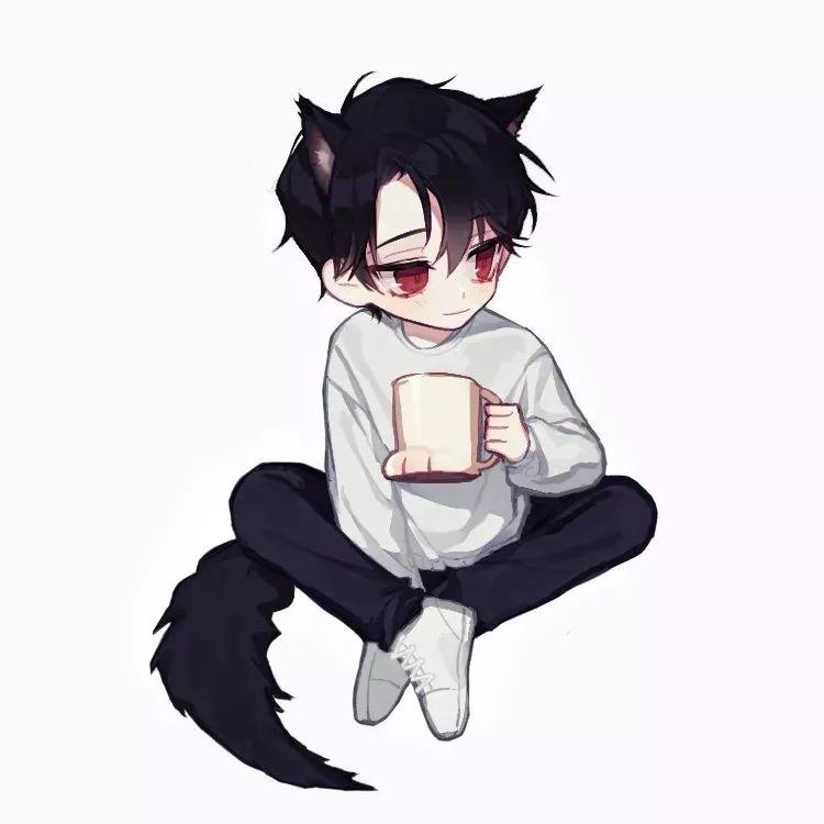 情侣头像:星星睡了,月亮睡了,但可爱的你在我的脑海里无法消散