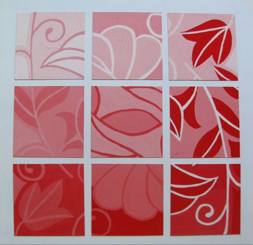 求色彩构成明度对比九宫格的图片