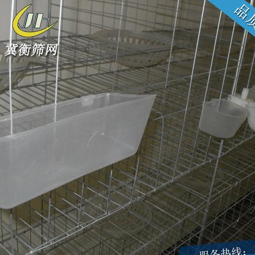 节省场地,有效预防传染病,提高乳鸽成活率   鸽笼配件:食盒,自动饮水