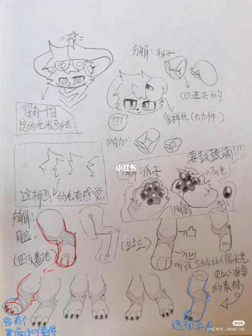 不会画兽腿和立绘的铁子们看过来!_兽设_文化_绘画