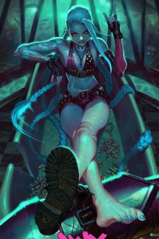 暗黑病娇萝莉金克丝手机壁纸