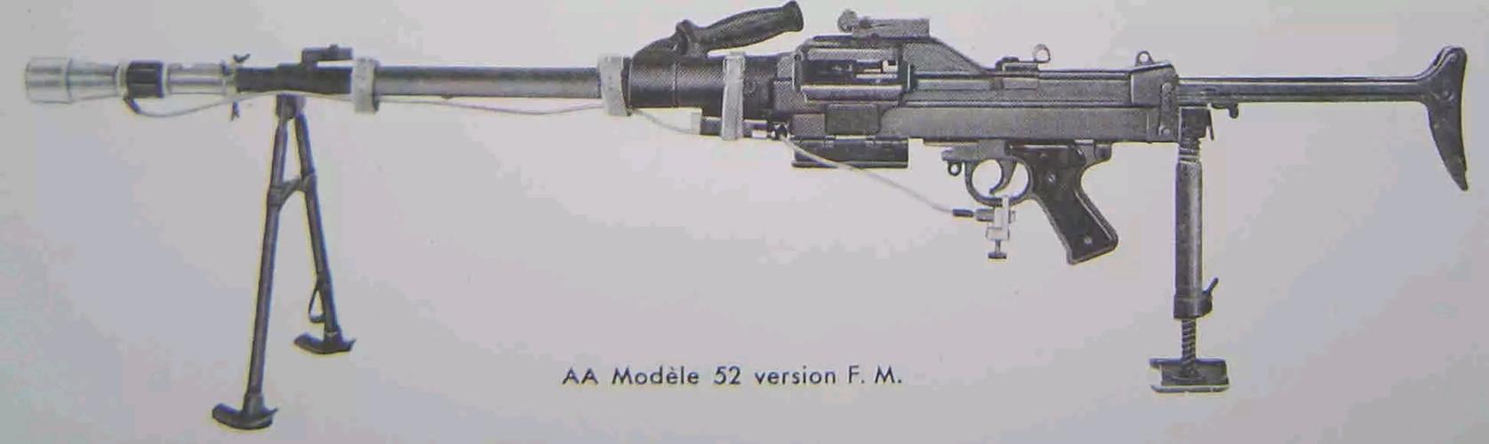 武器专栏法国aa52机枪