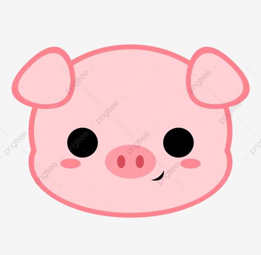 卡通猪头, 猪, 卡通图标, 头图标素材,psd格式图案和