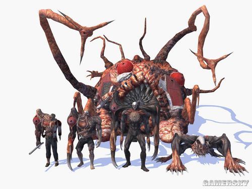 第三形态:开始变异,形成了一个新头.第二形态:仍然能看出