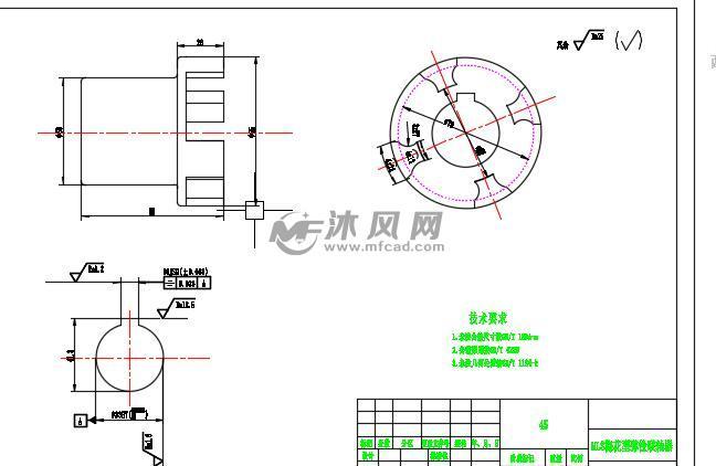 常用标准联轴器a3图纸