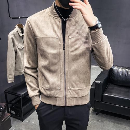 男士春装上衣外套男休闲衣服韩版修身潮流百搭男装帅气男夹克远宿yuan