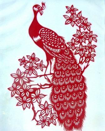 剪纸孔雀的剪法 手工剪纸图片大全简单-蒲城教育文学网