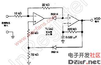 简易tl082压控振荡器
