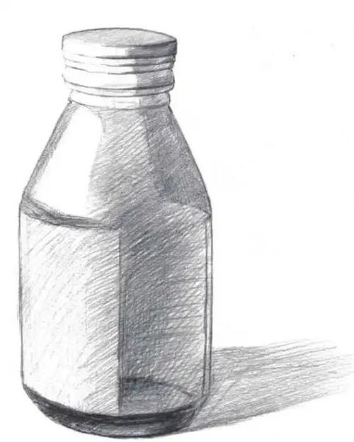 老艺术家教你画三种常见瓷罐素描,快来临摹学习 实物照片 步骤一:先用