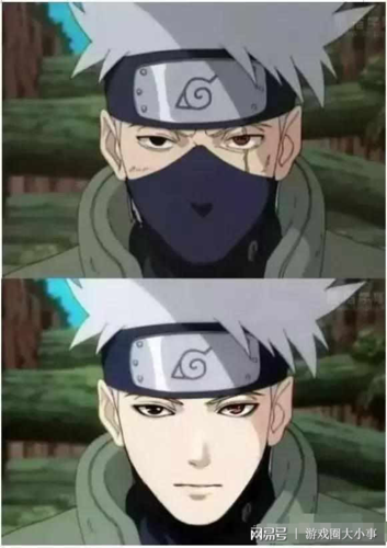 卡卡西的脸简直不要太帅!