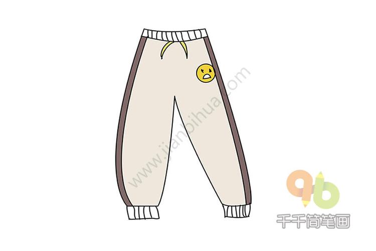 春季新款 运动裤简笔画