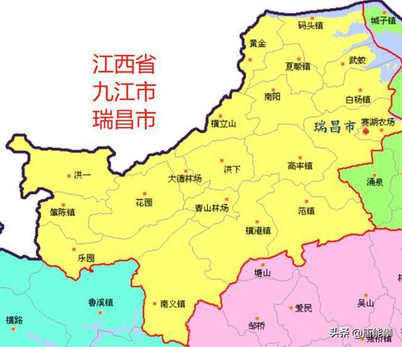 九江庐山瑞昌湖口德安53乡镇人口土地工业最新统计