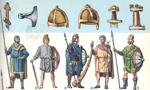 墨洛温时代的法兰克士兵形象