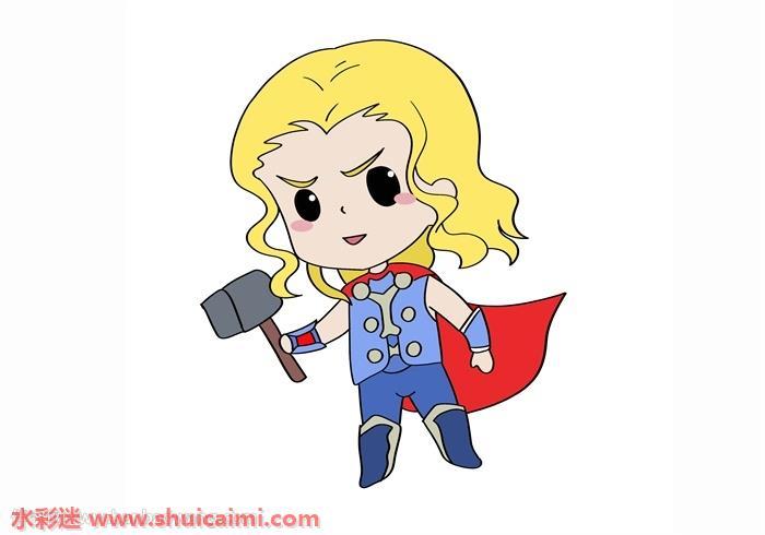 雷神怎么画雷神简笔画画法