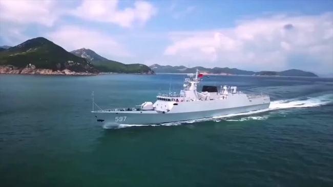 056a轻型护卫舰取代037ii型导弹护卫艇成为驻港舰艇大队主力