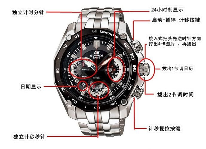 正品卡西欧男士手表ef550d1av 红牛限量版5折男表 石英表夏季新